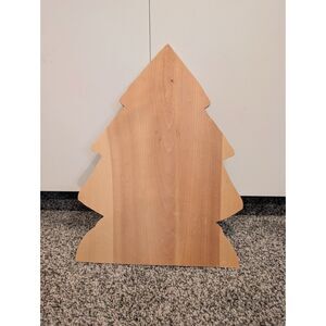 Wood Christmas Tree Board 14.5" Charcuterie Serving Tray Rustic Craft Blank